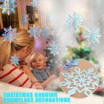 thumbnail image 5 of Gibobby Decoraciones holográficas navideñas de nieve 3D 6 piezas de nieve colgante Invierno para decoración navideña y(ABF), 5 of 5
