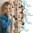 thumbnail image 3 of Blackout Kids Curtains,Black Cute Dachshund Dog and Wine Childrens Insulated Curtains Set Of 2,Bedroom Essentials,Toddler Room Decor 42"x54"(106x137cm), 3 of 4