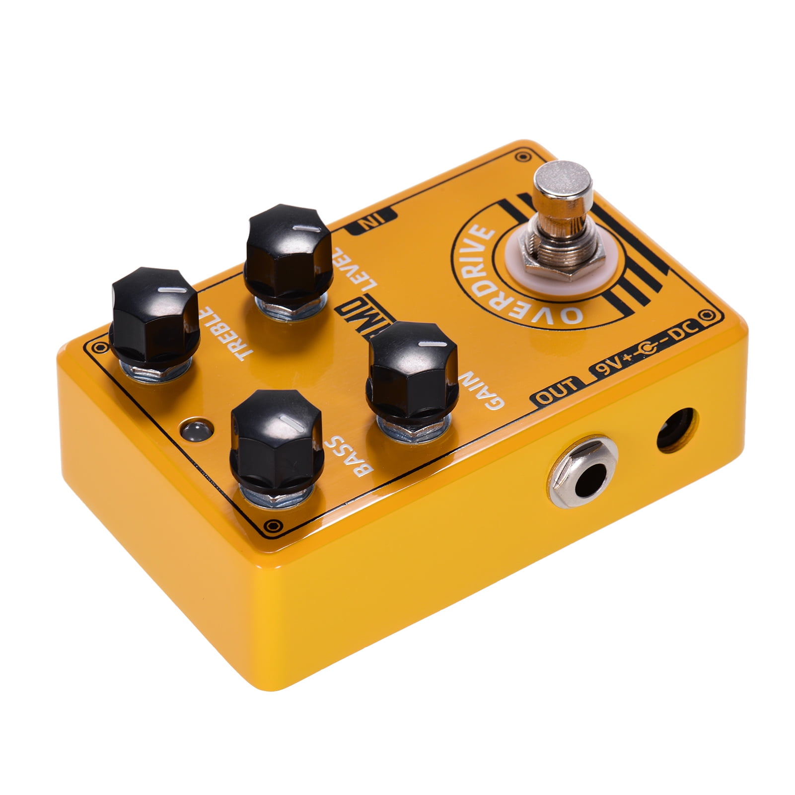 Dolamo D-8 Electric Guitar Overdrive Pedal - Effect with True Bypass Design, Bass, Treble, Gain, and Level Controls