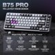 thumbnail image 2 of Teclado mecánico inalámbrico YUNZII B75 PRO con perilla RGB, 2 of 9