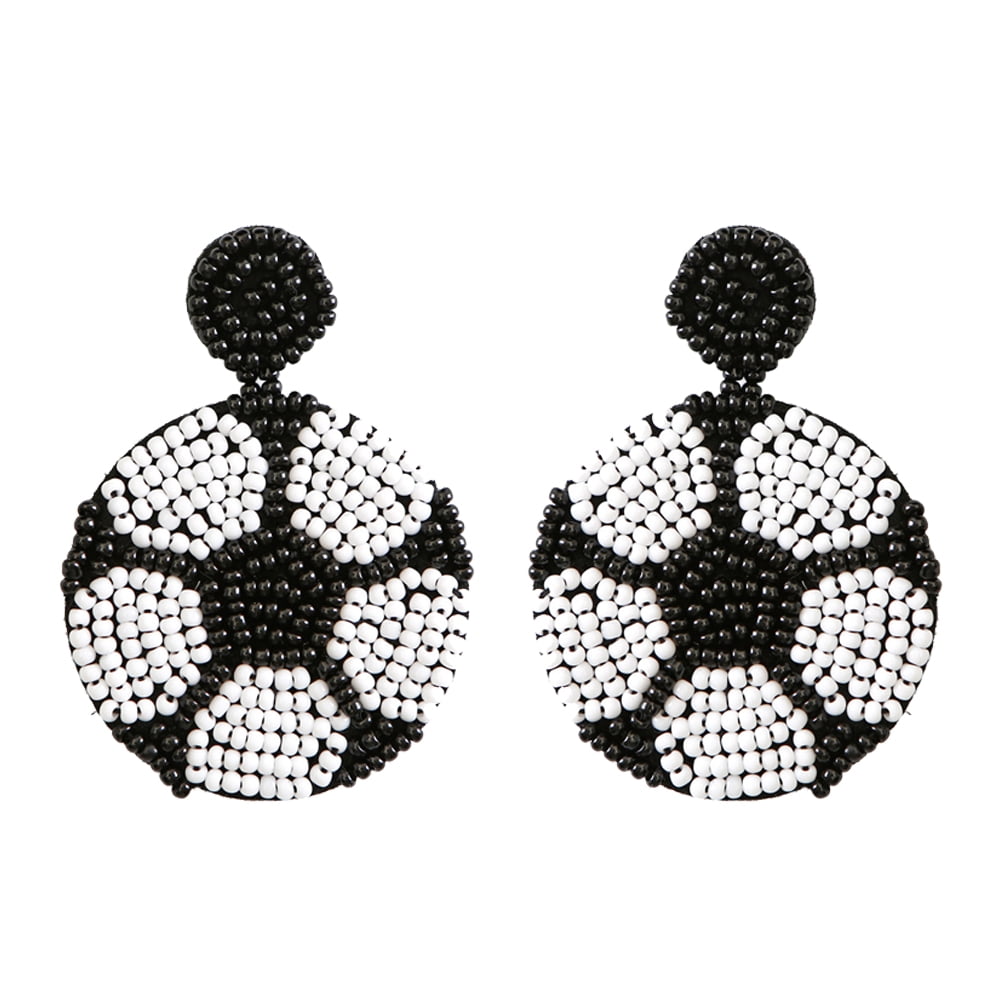 Earrings Cute Soccer Teardrop Dangle Earrings Fun Play Ball Game ...