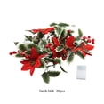 thumbnail image 3 of Descuentos Especiales en Línea, Guirnalda de luces LED para decoración navideña, hojas de ratán verde azafrán, bayas de ratán, ratán navideño, decoración de ratán artificial para interiores Akmoler, 3 of 9