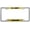 chrome, variant on [Officially Licensed Product] - U.S. Army Airborne (Gold & Black Text) - Domed Custom-Made Personalized Narrow (Thin) Top 4 Hole Metal Car License Plate Frame with Free caps - Gold (Qty: 1 Frame)