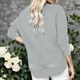 thumbnail image 5 of Women Sweatshirts Long Sleeve Sweatshirt Womens Pullovers Grey Sweatshirts for Women Winter Clothes Workout Wear, 5 of 9