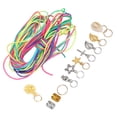 thumbnail image 4 of Clips para decoración del cabello, joyería para rastas de pelo, joyería de metal para rastas de pelo, anillos trenzados hechos con cuidado, 4 of 8