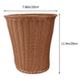 thumbnail image 2 of TABLZONE 1Ud Canasta De Almacenamiento Para Basura Tejido En Ratán Color Marrón Claro Chic, 2 of 6