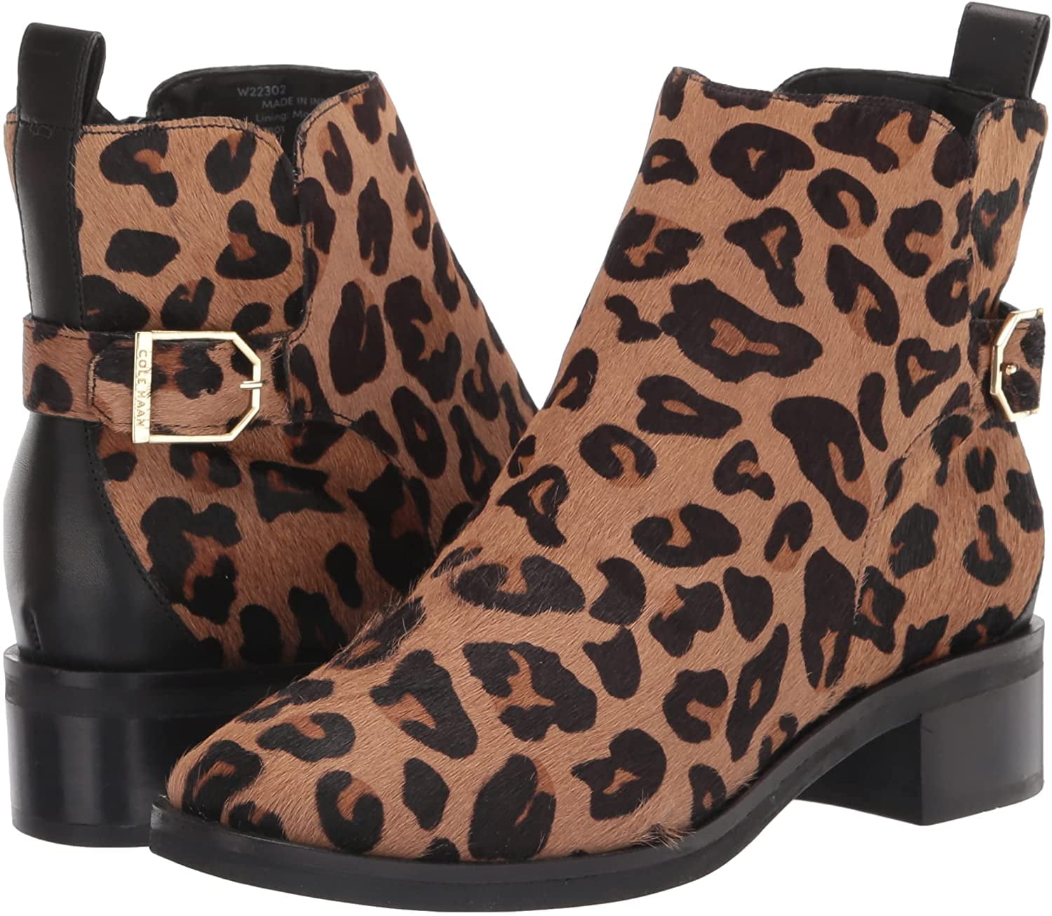 Cole haan clearance leopard ankle boots