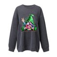 thumbnail image 4 of Qiopertar Femmes Décontracté Manches Longues Col Rond Hauts Blouse Ample Imprimé Saint-Patrick Chandail en Molleton Graphique Liquidation Livraison Gratuite à Moins de 5$ jusqu'à 90 % de Réduction, 4 of 7