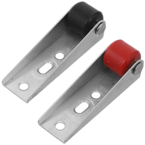 Niceauty 2Pcs Gate Caster Wheel with Vertical Support Quiet Operation for Sliding Door and Fence Gate