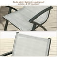 thumbnail image 4 of Huisuilinss Aluminum Outdoor Dining Chair,Patio Dining Chair,Quick-Dry Textilene Fabric Bistro Chair,All-Weather Rust-Resistant Ergonomic Design Armchair For Poolside Restaurant Balcony,Chairs Only, 4 of 7