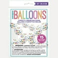 thumbnail image 1 of Rainbow Confetti Linking Balloon Garland Kit, 15pc, 1 of 2