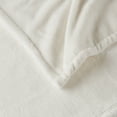 thumbnail image 3 of Beautyrest Heated Plush Oversized Solid Microlight Throw, Ivory, 3 of 9