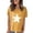 Yellow, variant on yunLCZ Women Shirts 4th Of July Oversized Shirt Women Casual Printing Short Sleeves ROUND Neck Loose T Shirt Blouse Tops