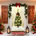 thumbnail image 6 of Honmine Embroidery Effect Christmas Hanging, 35x72 Inch Door Curtain with 3D Appearance, Festival Party Decor with Traditional Designs, 6 of 6