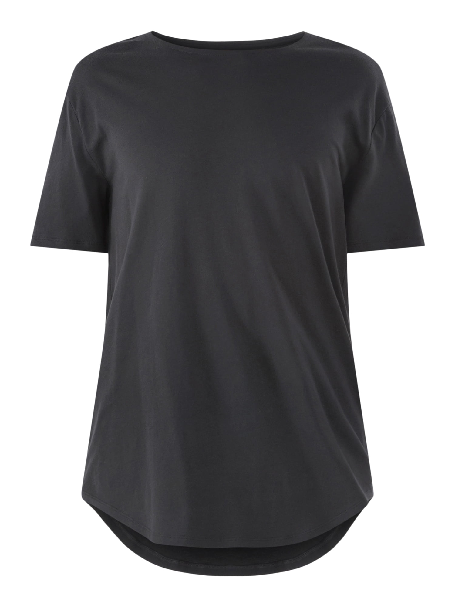 No Boundaries Men's & Big Men's Longline Curved Hem Elongated Tee Shirt, 2-Pack, Sizes XS-5XL