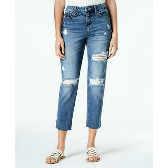 American Rag Juniors Ripped Cropped Girlfriend Jeans Annabelle 7