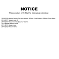 thumbnail image 2 of AmeriBRAKES Front Rear Ceramic Disc Brake Pads Kit For Nissan Altima Juke KNF-100034, 2 of 8