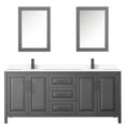 Wyndham Collection Wcv252580dVcaMed Daria 80" Free Standing Double Basin Vanity Set