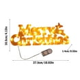thumbnail image 2 of LQPWZU Merry Christmas Sign, 11" Merry Christmas Lighted Sign for Christmas Decorations, Christmas Hanging Sign Ornaments for Holiday Xmas Door Wall Tree Decorations Indoor Outdoor, 2 of 4
