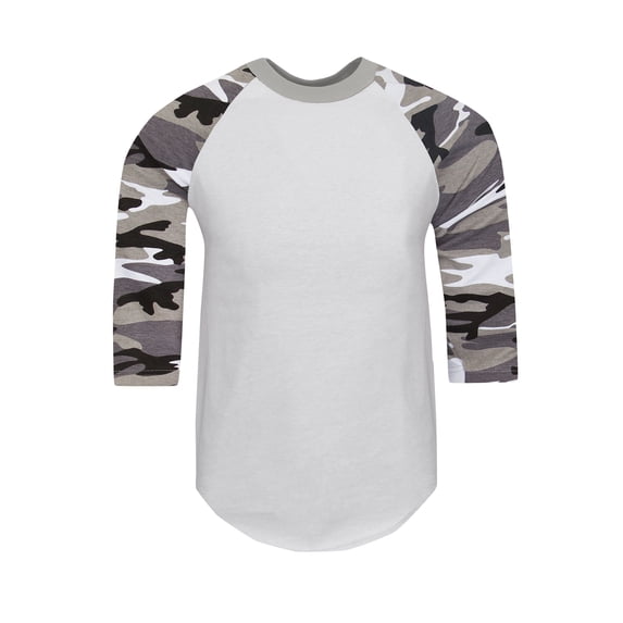 Shaka Wear Men's Baseball T Shirts Raglan 3/4 Sleeves Tee Cotton Jersey S-5Xl