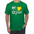 thumbnail image 1 of Wild Bobby, My Heart Is On That Tennis Field, Sports, Men Graphic Tee, Kelly, 3X-Large, 1 of 4