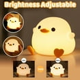 thumbnail image 2 of MYKOMI DoDo Duck Night Light, Cute Soft Silicone Duck Lamp for Kids, Rechargeable LED Dimmable Bedside Lamp with 20 Minute Timer, Gifts for Boys Girls Women, 2 of 8