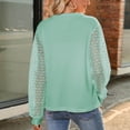 thumbnail image 5 of Pompotops Hauts pour Femmes à Manches Longues en Tricot, Couleur Unie, Col Rond, Style Décontracté, en Solde, 5 of 5