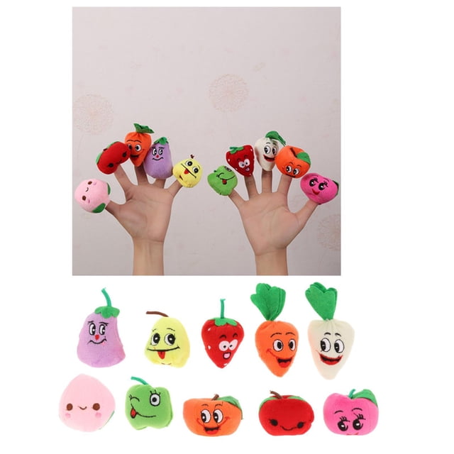 10pcs Finger Puppet - Figures Assortment for Kids, Finger Puppets Game for Autistic Children, Family Great Talking Set CUTICAT Títeres de dedos