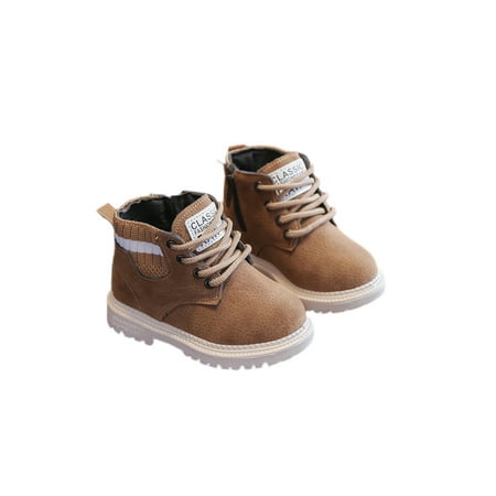 

Harsuny Boy s Girl s Hiking Combat Ankle Boots for Little Kids/Big Kids/Toddler with Side Zipper Child s Work Boots Khaki 6.5C