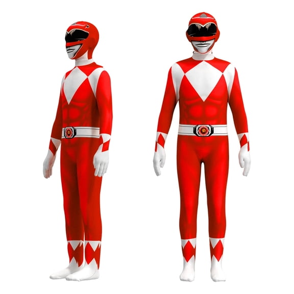 2026 Halloween Power Rangers Costumes, Mighty Morphin Power Rangers Costumes Halloween Fancy Dress Jumpsuits Outfits 110