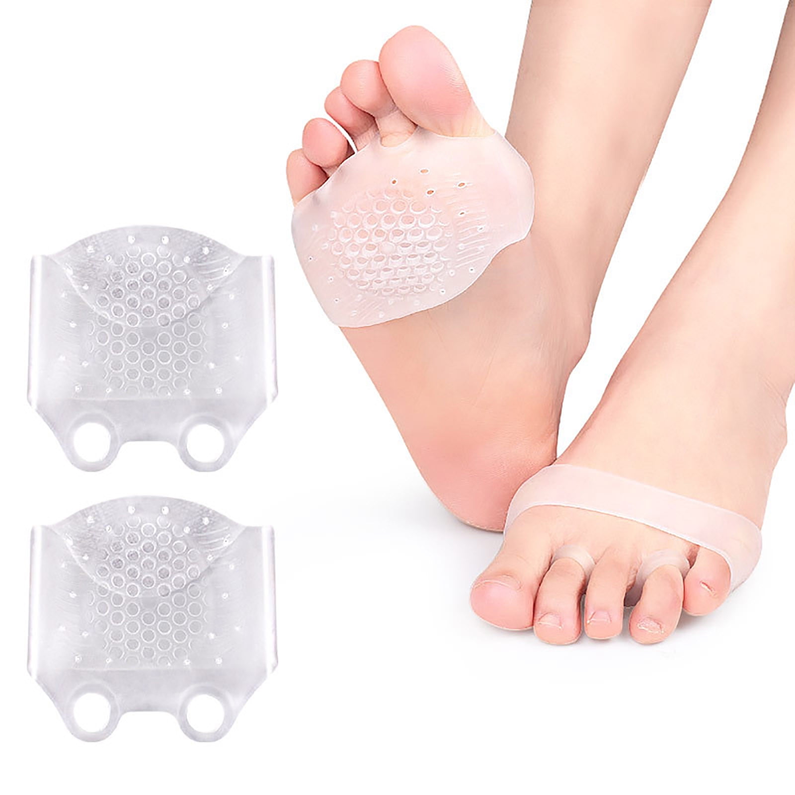 5Pairs Women Gel Metatarsal Pads Breathable Feet Pain Relief Pads Forefoot pad 