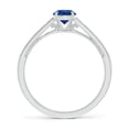 thumbnail image 2 of ANGARA Natural Vintage Inspired Claw-Set Round Sapphire Solitaire Ring in 14K White Gold for Women (Size-5mm) | September Birthstone, Anniversary, Jewelry Gift for Women | Natural Blue Sapphire Ring, 2 of 8