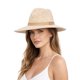 thumbnail image 5 of Sombrero Fedora de Punto Plegable para Viajes: Sombrero de Sol Plegable de Ala Ancha, Estilo Panamá Clásico, Tejido de Punto Suave y Transpirable para La Playa, Actividades Al Aire Libre y El Verano., 5 of 7