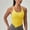 Small Golden Cup Yellow, variant on Ladies' Sport Vest, Sling, with Chest Pad, Breathable, Four-Sided Elastic, Yoga, Running, Fitness, Pilates, Daily Travel,L,White