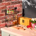 thumbnail image 5 of 43 Tier Spice Rack Organizer for Cabinet Spice Rack Organizer for 4oz Spice Jar, Spice Rack Wall Mount Black Hanging Spice Rack, 5 of 5