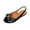 C-Black, variant on GERsome Flats for Women Open Toe Slingback Slip-On Ballet Flats Work Office Dress Shoes Comfort Walking, Size 9