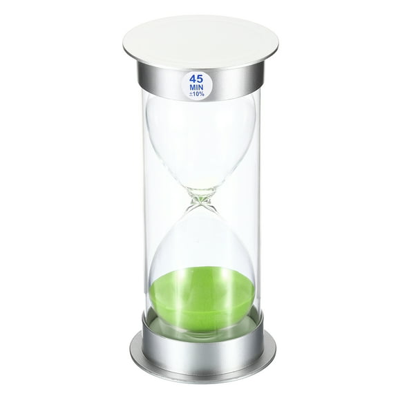 Uxcell 45 Minute Sand Timer, Sandy Clock, Count Down Sand Glass, Green Sands