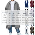 thumbnail image 3 of Girls Hoodie Long Jackets with Pockets Casual Oversized Full Zip Adjustable Kids Fall Jackets Gray 5-14, 3 of 6