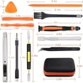 thumbnail image 2 of Juego de destornilladores de precisión, kit de reparación electrónica profesional 68 en 1 para productos electrónicos naranja, 2 of 5