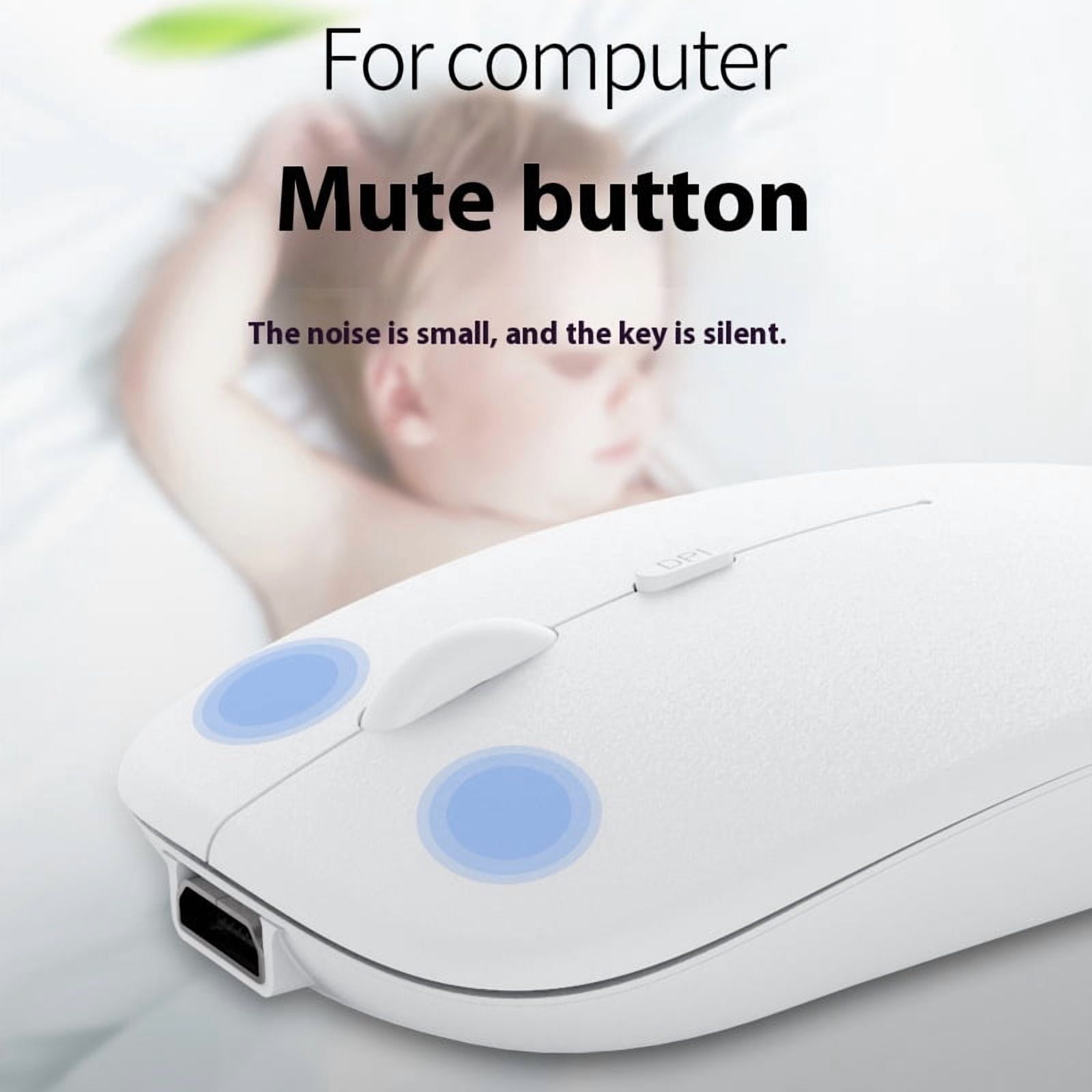 Dual Model Bluetooth Mouse Rechargeable Macron 1600dpi PC Laptop Tablet Mice with USB 2.4G Receiver Wireless Mouse for Mac iPad