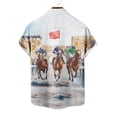 thumbnail image 6 of Goodtrade8 Short Sleeve Shirts for Men Summer Plain Button Hawaii Casual Collared Button up Beach V-Neck Mens T-Shirts Outfits, 6 of 6