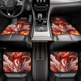 thumbnail image 6 of Sikiie Red Leaf Flame Fox Car Foot Mat Set of 4 Pieces Basics Universal Fit Rubber Carpet Floor Mats For Car SUV Van & Truck, 26.8"L x 17.3"W (Front), 13"L x 17.3"W(Rear), 6 of 6