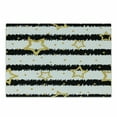 thumbnail image 1 of Star Cutting Board, Stars and Dots with Digital Effect on Striped Pattern Celebration Theme Party, Decorative Tempered Glass Cutting and Serving Board, Small Size, Black White Yellow, by Ambesonne, 1 of 1