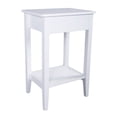 thumbnail image 3 of Bedside Table with Drawer, Two-Tier Nightstand, White Coffee Table, Bedroom End Table, Living Room Side Table, Modern Storage Cabinet, 3 of 9