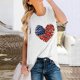 thumbnail image 2 of Gibobby Blusa del Día de la Independencia de las mujeres Blusa superior básica(Blanco,M), 2 of 5