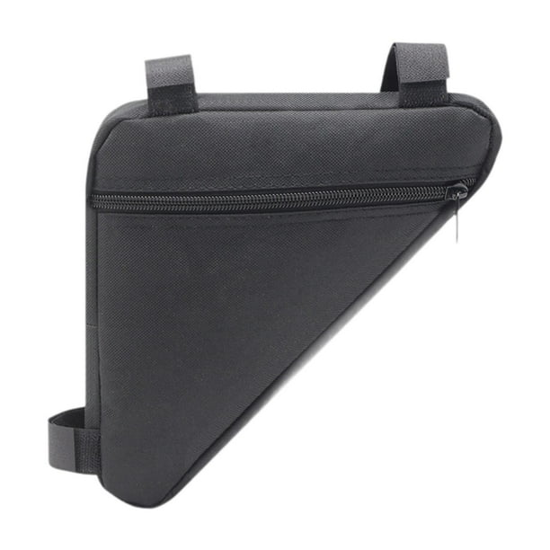 Bolsa de almacenamiento para cuadro de bicicleta, resistente al agua, para tubo delantero de bicicleta de montaña. negro