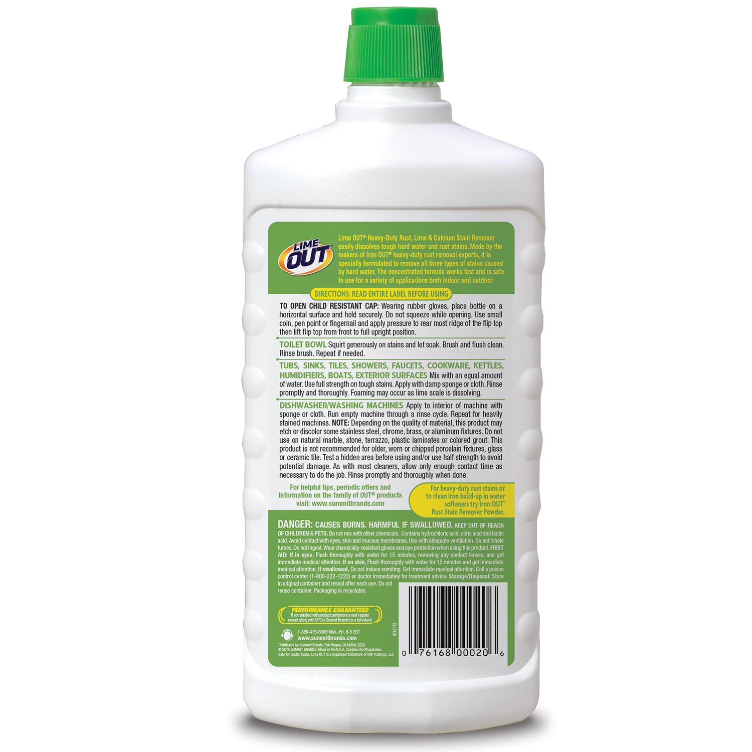 Lime OUT HeavyDuty Rust, Lime & Calcium Stain Remover, 24 fl oz