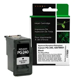 Remanufactured Clover Imaging Black Ink Cartridge compatible with Canon PG-240 (5207B001)