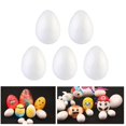 thumbnail image 2 of 5pcs Painting Egg DIY Easter Decor Solid Egg for Kid Festival Craft (White, 15cm), 2 of 3