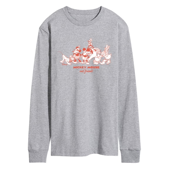 Disney - Mickey Friends - Men's Long Sleeve Graphic T-Shirt